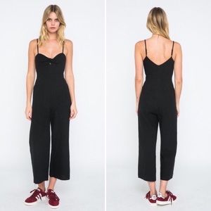 Black linen jumpsuit